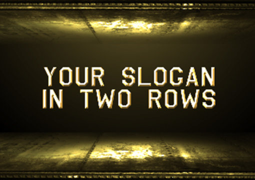 create a videotrailer with your slogan or message big1
