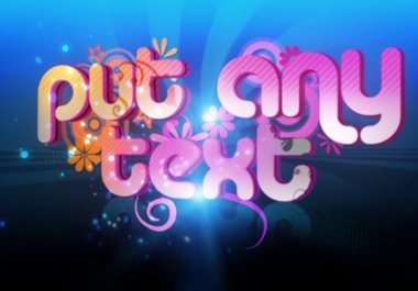 make a cool RETRO intro of any text of your choice big1