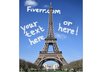 skywrite anything next to the Eiffel Tower