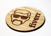 laser engrave your text and logo onto a piece of wood and mail it to you