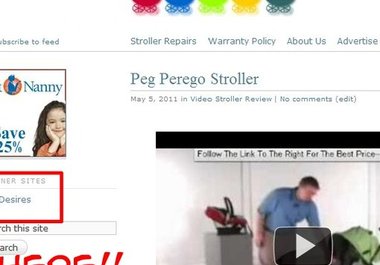 place your link on every page of my 650 page baby stroller on line store big1