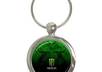 send Monster Energy Metal Chrome Keyring / Key Chain Round 01