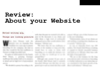 write a 250 to 300 word review of your website and post it to my blog with FREE revisions big1
