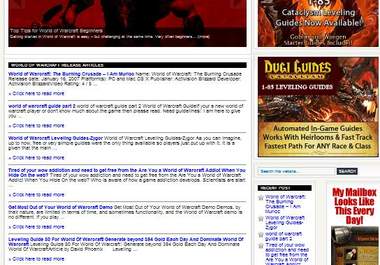 give you a PROFITABLE ready made blog about world of warcraft big1