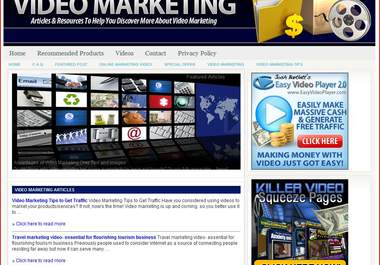 give you a PROFITABLE ready made blog about Video Marketing big1