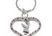 give you this official licensed Playboy bunny heart keychain VALUE 30