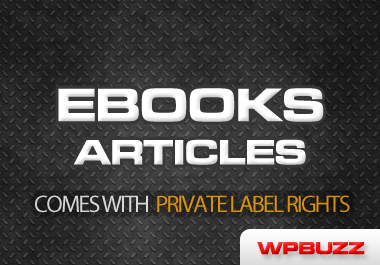 send you 419 Ebooks articles with private label rights included big1