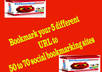 bookmark your 5 different URL to 50 to 70 social bookmarking sites and ping all link with BookMarking Demon Software small1