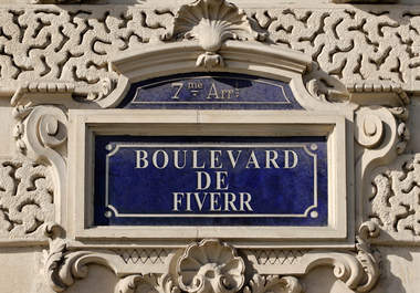 personalise a Paris road sign big1