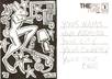mail handdrawn original art on a postcard anywhere in the world from London