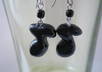 make a pair of polymer clay chunky black music note earrings