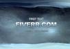 create an ice intro small1