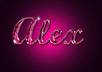 make your name in this cool glitter font on photoshop