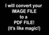 convert your image to a PDF file