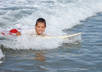 have my son surf a wave while saying your message small1