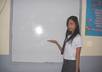 write your message on our whiteboard in my classroom with my classmates