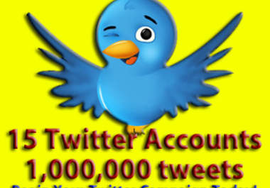 give you 5million tweets for 20 dollars or 8million tweets for 40 dollars or 10million tweets for 50 dollars or 90000 tweets 3 times big1