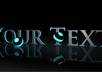 put your text on this epic big black cyan tronlike picture