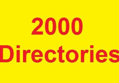do OVER 2000 directory submissions for your website big1