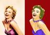 illustrate 3 photos into cartoon style effect
