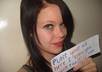 take a cute fan sign with your ad or message