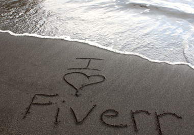 write your name/business name/message in the sand, at a black sand beach and photograph it big1