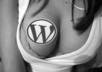 install Wordpress and a free theme of your choice