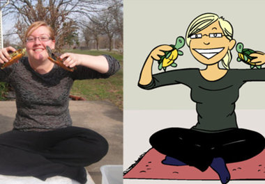 draw you as a cartoon in a comic strip style big1