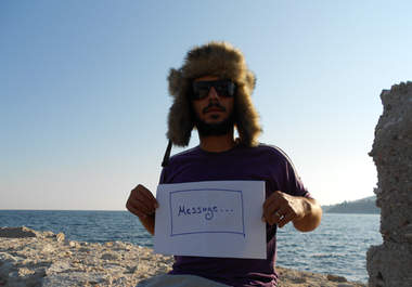take an Awesome picture holding a Fan Sign with your message big1