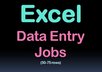 do data entry jobs of 50 to 75 columns or rows on excel