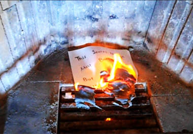 video Record your burned message recreated from the ashes big1