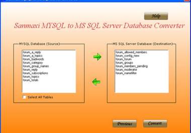 convert databases in ms sql, my sql, ms access big1