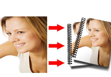turn A Picture You Provide Into A Two Stacked Comb Binder Book Cover Graphic big1