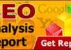 seo Analysis Report / Website Checkup