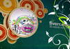 do this flower and circles VIDEO for your movie or website small1