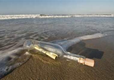 find your message in a bottle washing ashore in Pismo Beach California big1