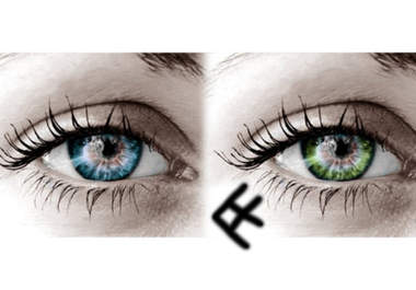 change the color of the eyes using photoshop big1