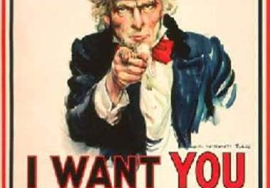 put your message or company/website on Uncle Sam poster big1
