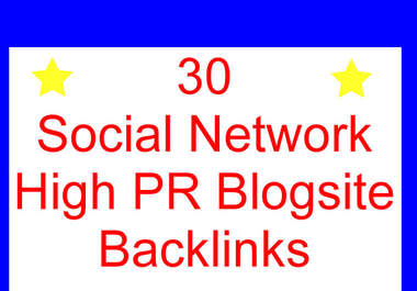 do BACKLINKS, 30 high pr social network blog backlink big1