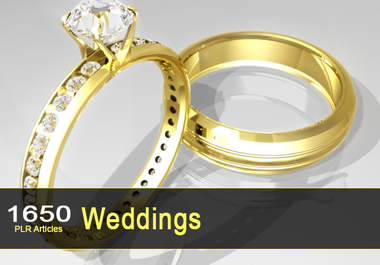give you 1650 PLR Articles on Weddings big1