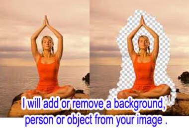 remove the background, person or object from your photo picture image and replace it with any image big1