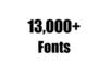 give you 13,935 Fonts for instant download