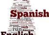 translate a document to/from English/Spanish