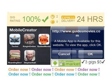 create a professional mobile web app and submit to Android Market and redirect your website mobile users to your mobile web based app big1