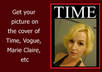 put your photo on a glossy magazine cover like Vogue, Esquire, Elle, GQ, Forbes, Marie Claire to make you look famous small1