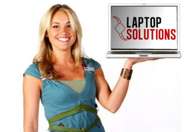 place your logo in this laptop a woman is holding big1