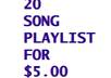 create a 20 song online playlist with any theme