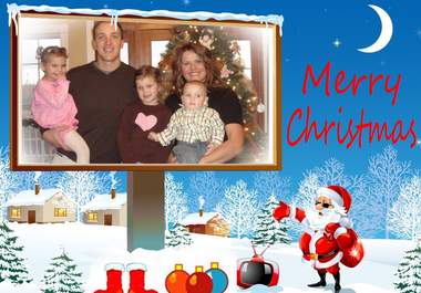 put a Christmas frame to your photo and add your personal text big1