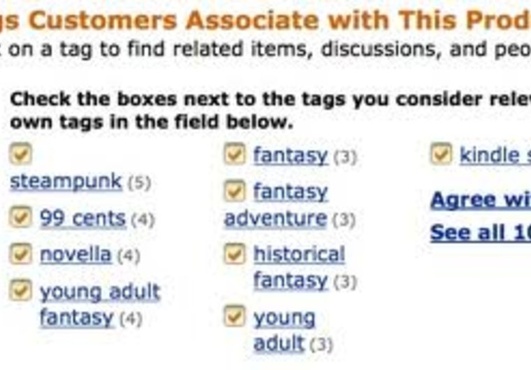 vote for up to 15 of Amazon reviews and rate them as helpful, Like your amazon book or product AND Tag up to 15 Keywords That You Choose big1