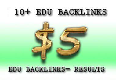 create 10 pr5 to pr7 edu backlinks by commenting on them and ping all the links big1
